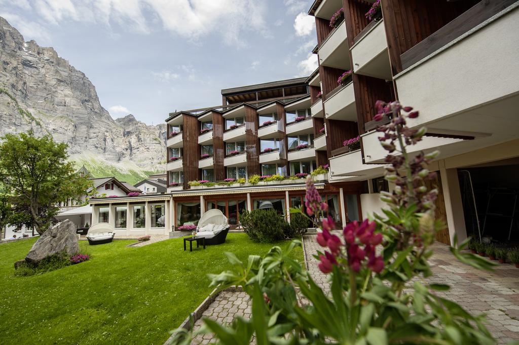 Hotel Quellenhof Leukerbad Exterior foto